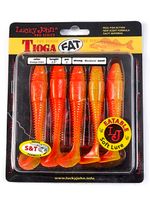 Виброхвост Lucky John TIOGA FAT 3.9in (100 мм), цвет T26,  5 шт/уп