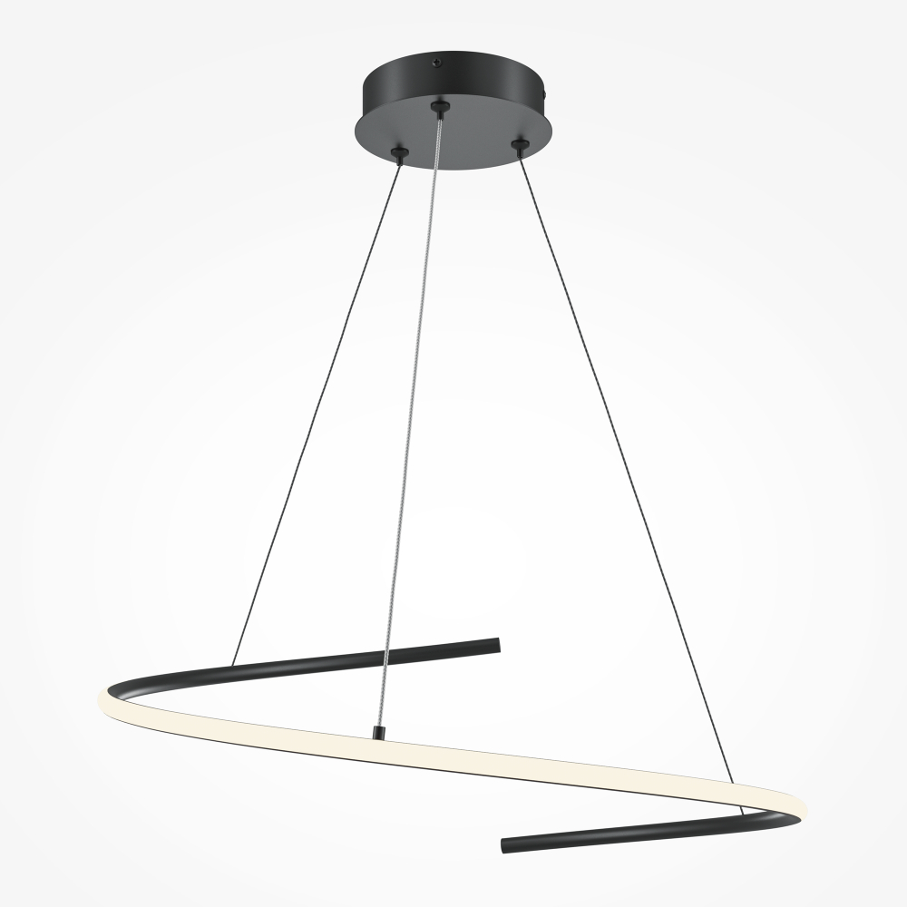 Люстра светодиодная Maytoni Curve MOD242PL-L33BK