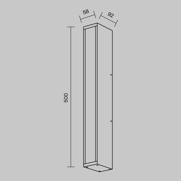 Уличный светодиодный светильник Maytoni Corte O571WL-L20B3K