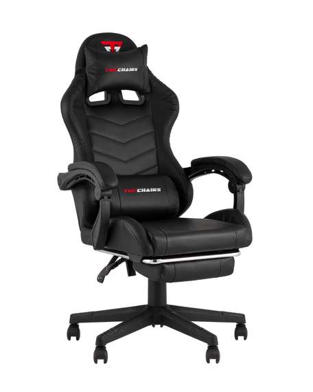 TopChairs Prophet с оттоманкой черный