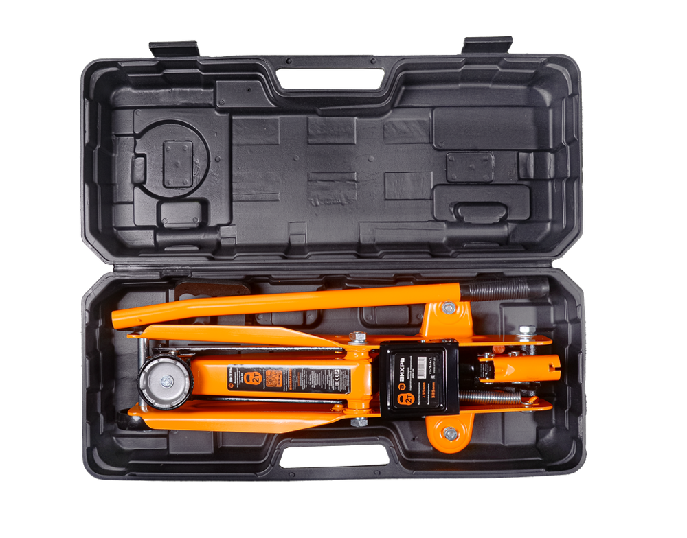 Домкрат гидравлический подкатной ДМК-2К (2 т, 135-385 мм, в кейсе) Вихрь