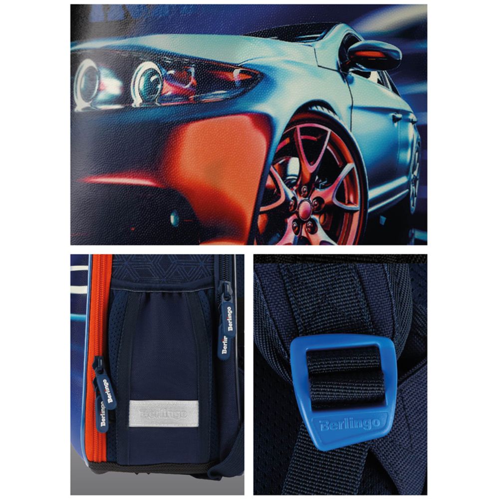 Ранец Berlingo Expert Mini "Cardinal" 36*27*14см, 2 отделения, 2 кармана, анатомическая спинка, мешок для обуви