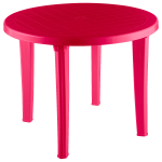 Стол пластиковый  арт.ЭП 391640 круглый (фуксия) розовый