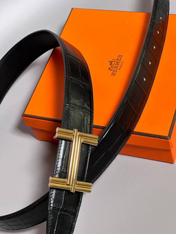 Ремень Hermes из кожи крокодила