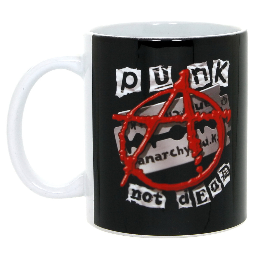 Кружка Punks not dead Анархия на лезвии (410)