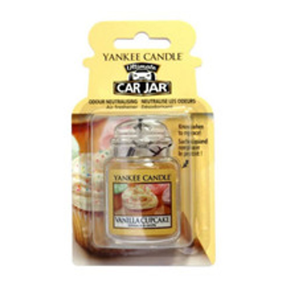 Yankee Candle Vanilla Cupcake Ultimate Car Jar - Luxury car tag
