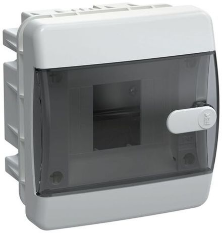 Корпус ЩРВ-П-4 UNION Compact IP41 черн. прозр. дверь пластик. IEK UIC-KP12-V-04-41-K01