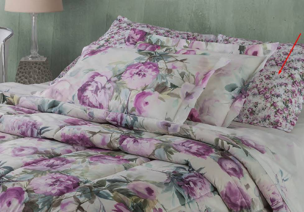 Постельное белье семейное Mirabello Moon Flowers R09 Rosa