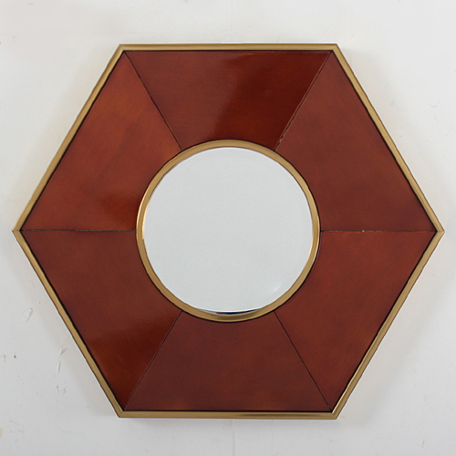 Зеркало дизайнерское Rhombus   (коричневый) by Light Room