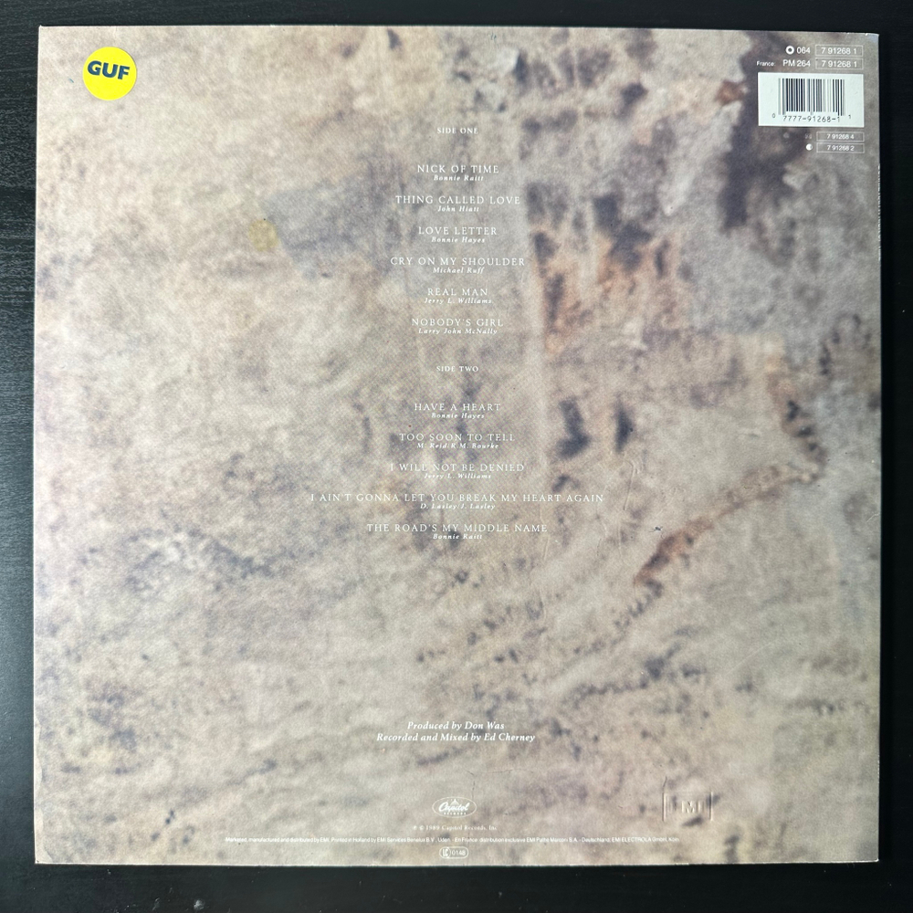 Bonnie Raitt - Nick Of Time (Европа 1989г.)