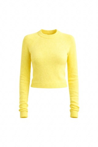 Джемпер из нейлона в желтом цвете