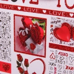 Пакет подарочный «I LOVE YOU!» 18*24*8,5 см, микс