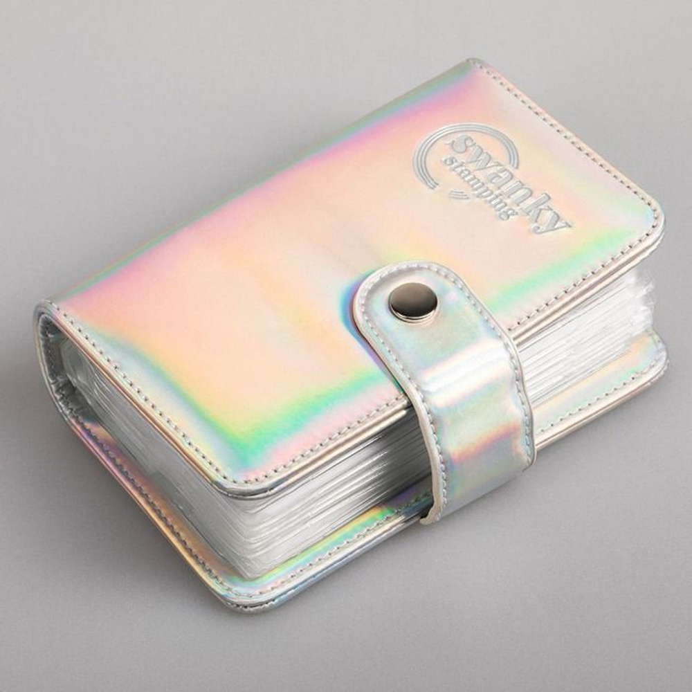 Кейс для пластин Swanky Stamping на 20 пластин,голографик