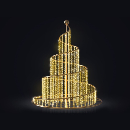 Светящийся фонтан "Спираль"