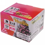 Гирлянда для дома 16м 180 ламп LED прозрач.пров.,8 реж, IP-20, Розовый (возможность соединения)