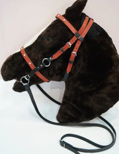 Узда кожаная (с регулировкой размера)