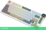 Клавиатура Royal Kludge RK N80 Red switch/Pearly Dawn