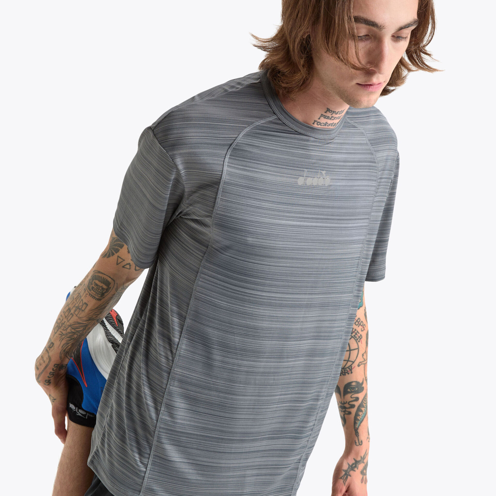 Мужское теннисное поло Diadora Be One Fit T-Shirt Men - Grey