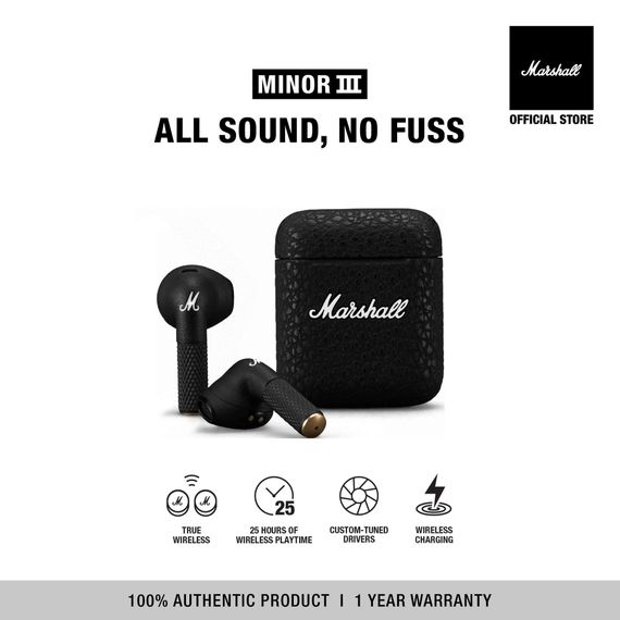 Qulaqcıq / Наушники / Headphones Marshall Minor III True Wireless black