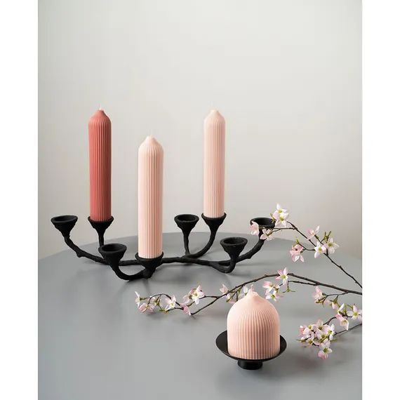 Свеча декоративная террактового цвета Edge 10,5 см