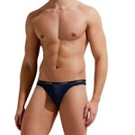 Мужские трусы слипы с низкой посадкой темно-синие GAUVINE 2011