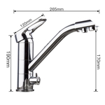 Смеситель для кухни, Frap, с картриджем, подкл к фильтр, хром, F4304