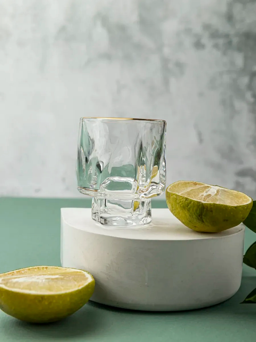 Набор изогнутых шотов, 60 мл, 6 шт. с золотой каймой