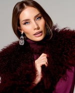 Кардиган Isabella с отделкой мехом ламы