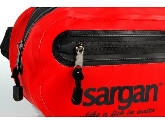 Гермосумка на пояс Sargan Банана с доп.карманом красная