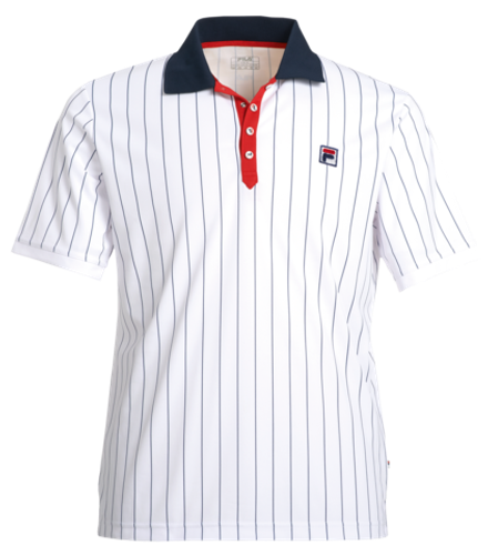 Теннисное поло Fila Polo Stripes M - white/stripes