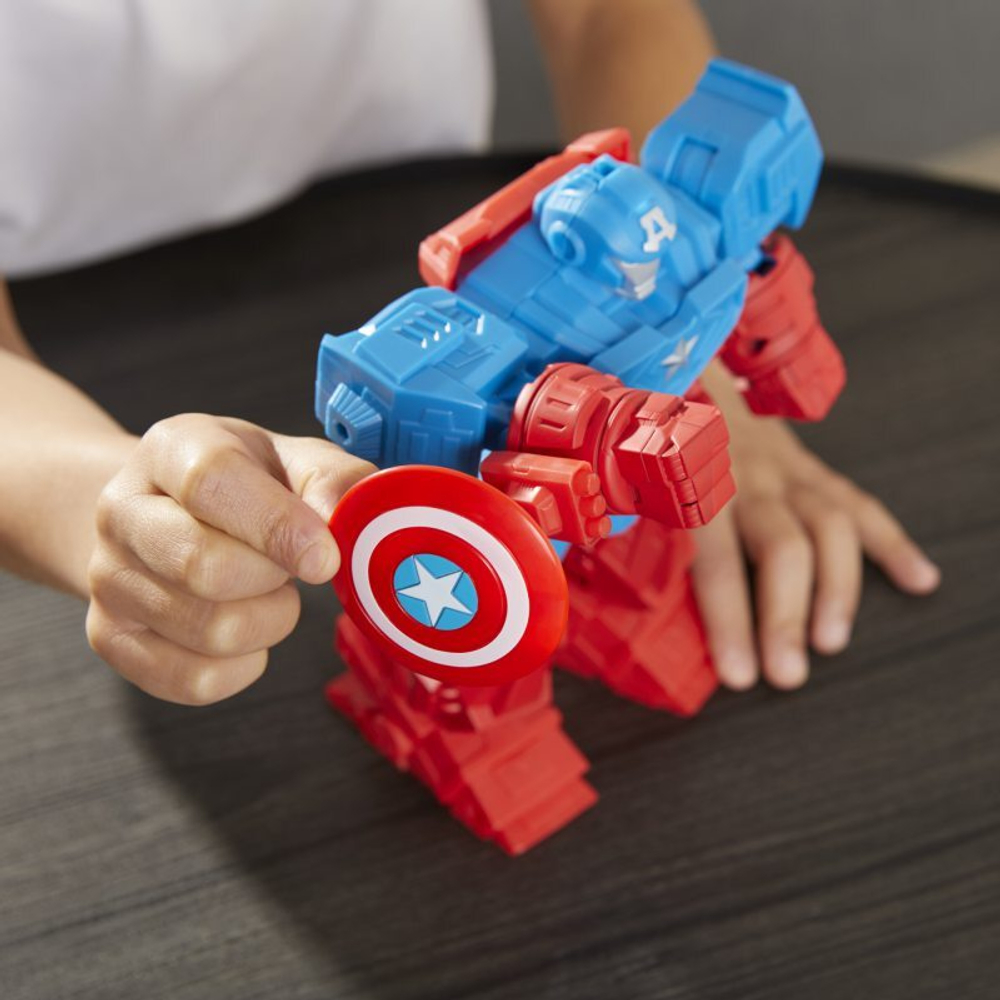 Hasbro Marvel Avengers - Фигурка Капитан Америка 20 см Mech Strike Ultimate Ultimate Armor F1669