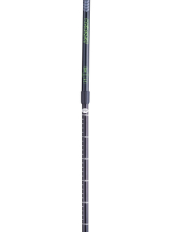 Палки для скандинавской ходьбы Longway, 77-135 см, 2-секционные, чёрный/ярко-зелёный