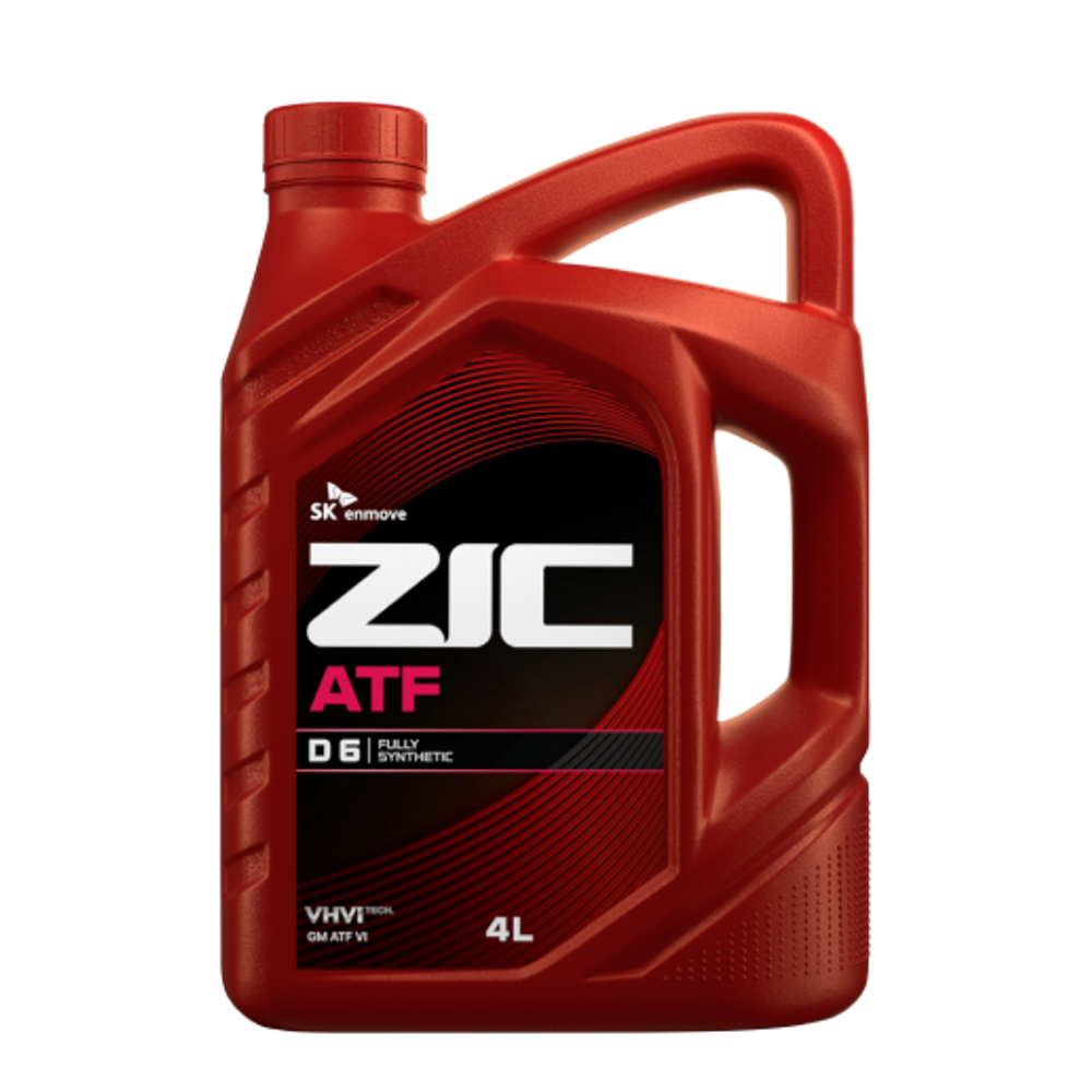 Жидкость для АКПП Zic ATF Dexron 6, синтетическая, 4 л