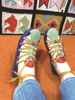 Туфли на шнуровке "Multicolor"