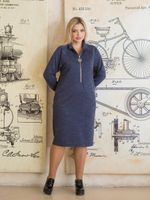 Платье 1368 темно-синий Novita (Акция)
