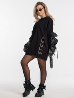 Платье из футера оверсайз