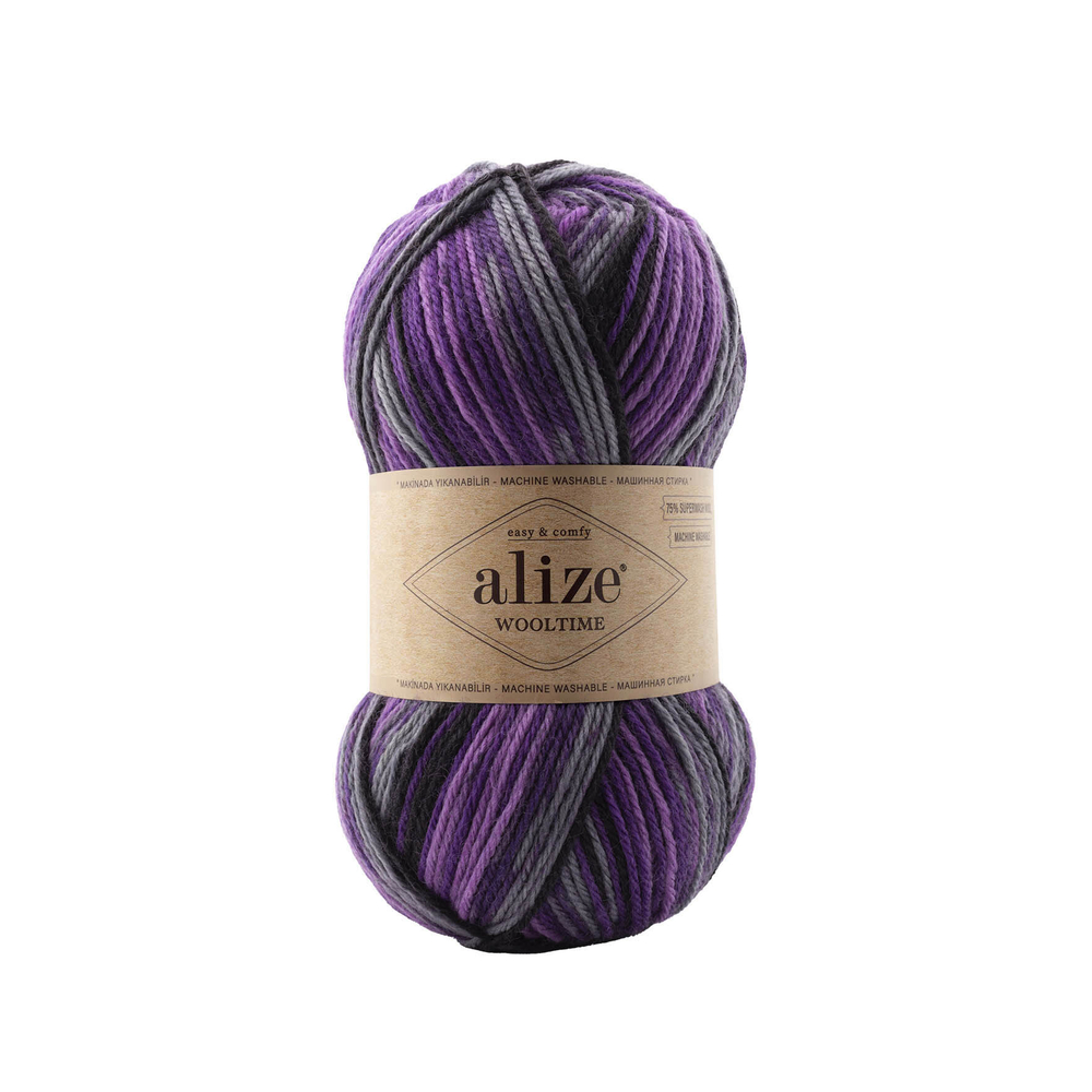 Пряжа Аlize Wooltime (Вултайм), 1 моток, 100 гр, 200м.