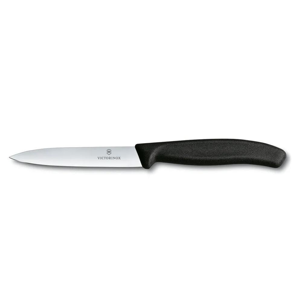 Нож Victorinox для очистки овощей, лезвие 10 см, черный