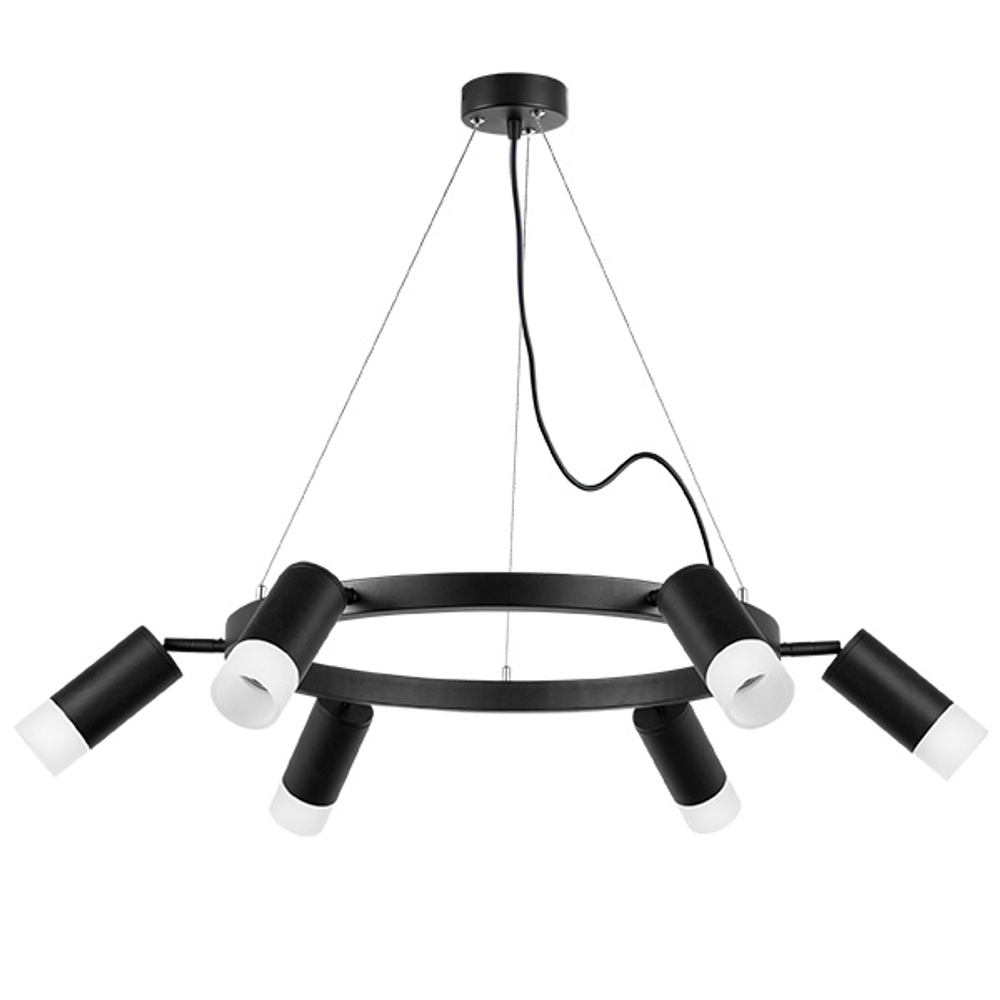 LR0163761 Люстра RULLO 6х50W GU10 ЧЕРНЫЙ (571016+214437-6+202431-6)