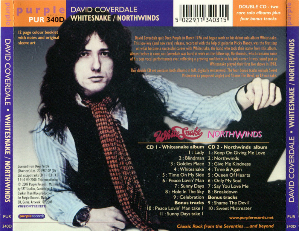 David Coverdale / Whitesnake - Northwinds (2CD)