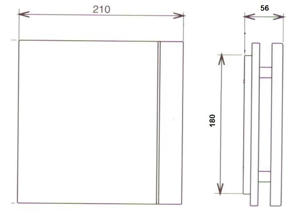 Лицевая панель для вентилятора Soler & Palau Silent 200 Design Grey