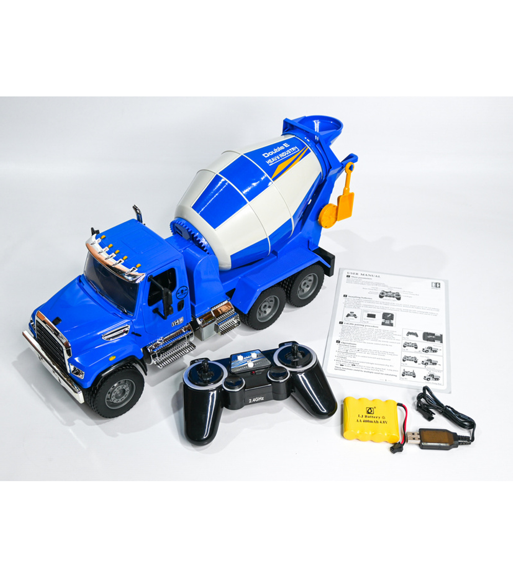 Радиоуправляемый бетоновоз Double Eagle Freightliner 114SD 1/20 2.4G RTR