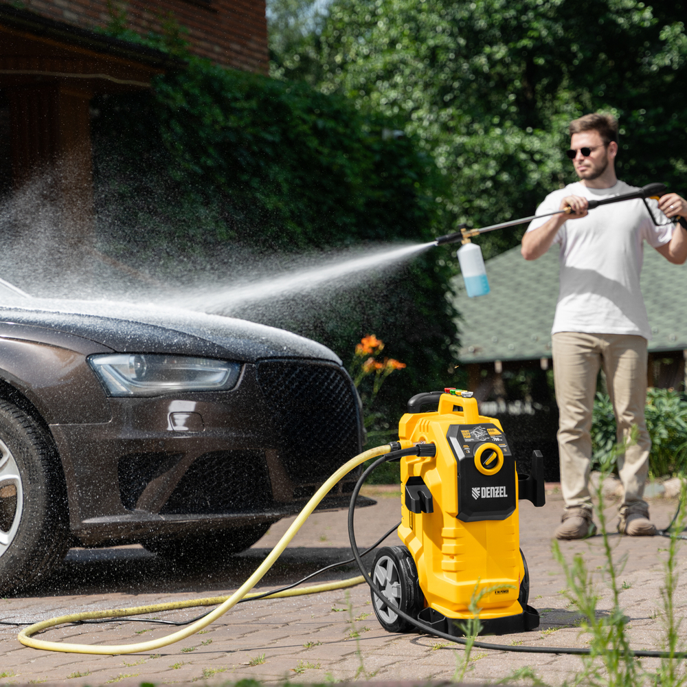 Моечная машина высокого давления K 50 Power, 2100 Вт, 150 бар, 600 л/ч, асинх. двиг.// Denzel