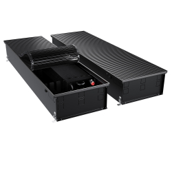 Конвектор внутрипольный Royal Thermo ATRIUM TURBO-190/400/2300-DG-U-BL