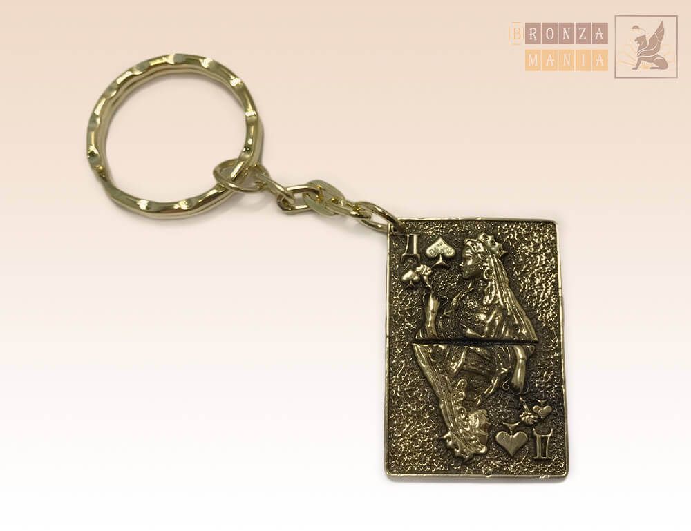брелок Карта Дама