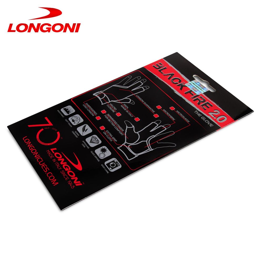 Перчатка Longoni Black Fire 2.0 левая L