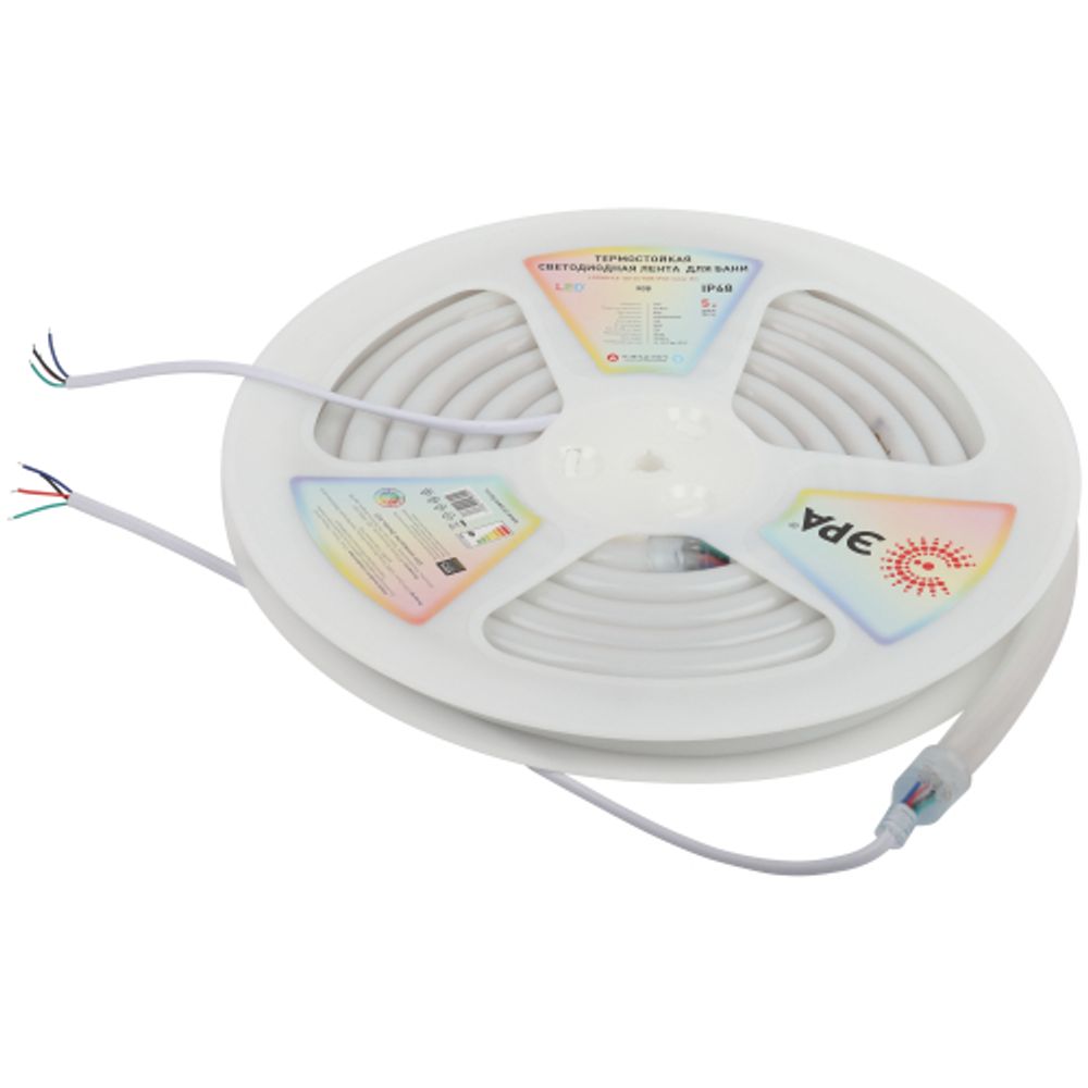 Лента светодиодная термостойкая для бани ЭРА LS3030-9,6-120-24-RGB-IP68-3 year-5m (RGB)