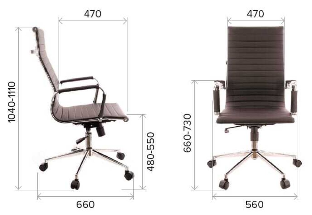 Кресло Everprof Rio Black T Экокожа Черный