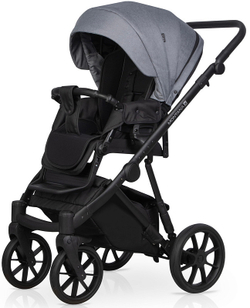 Детская коляска Riko Basic Montana Plus X 2 в 1 40 Graphite (графит+серый)