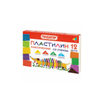 Пластилин 12цв. Пифагор со стеком 180г.